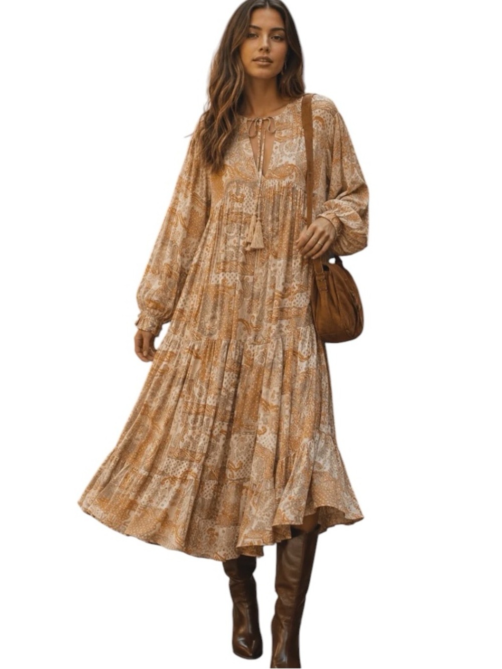 170:  SWEET LEMON NWT DRESS TAUPE (H6)